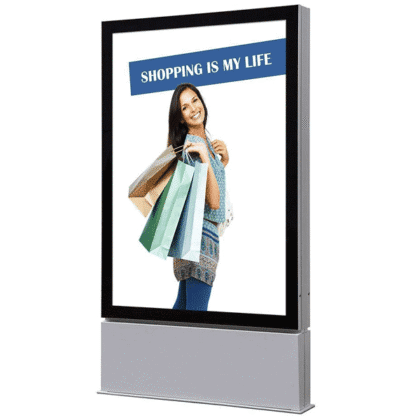 Outdoor Premium LED plakat display 120×180 cm fritstående – dobbeltsidet – IP56