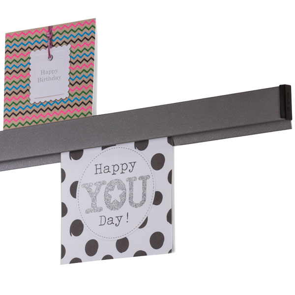 Papergrip 200 cm alu skinne i grå