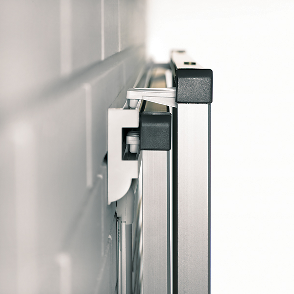 Alu-skinne 300 cm til ophæng af boards og tavler - Billede 3