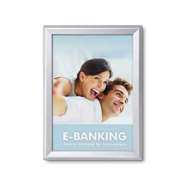Snapramme 32 mm profil i gering - A3 - 29,7 cm x 42 cm - Aluminium