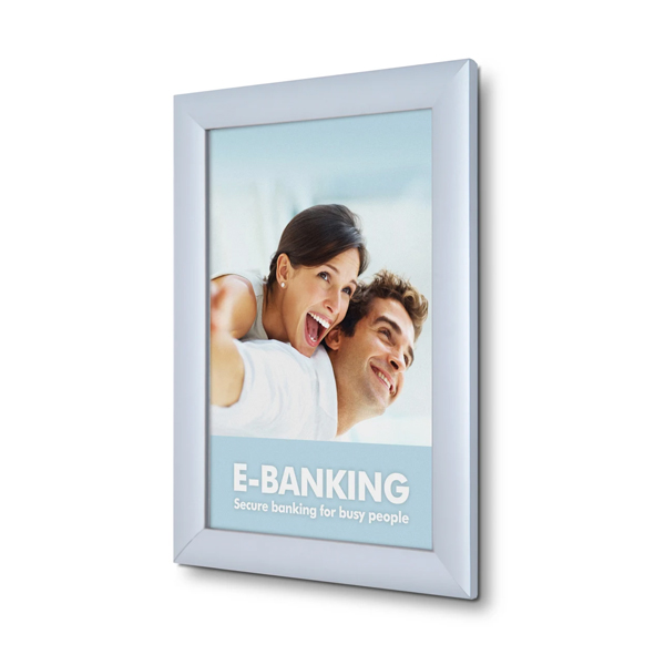 Snapramme 20 mm profil i gering - A5 - 14,8 cm x 21 cm - Aluminium