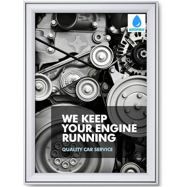 Snapramme COMPASSO WR 37 mm profil i gering - 50 cm x 70 cm - Aluminium - Billede 5