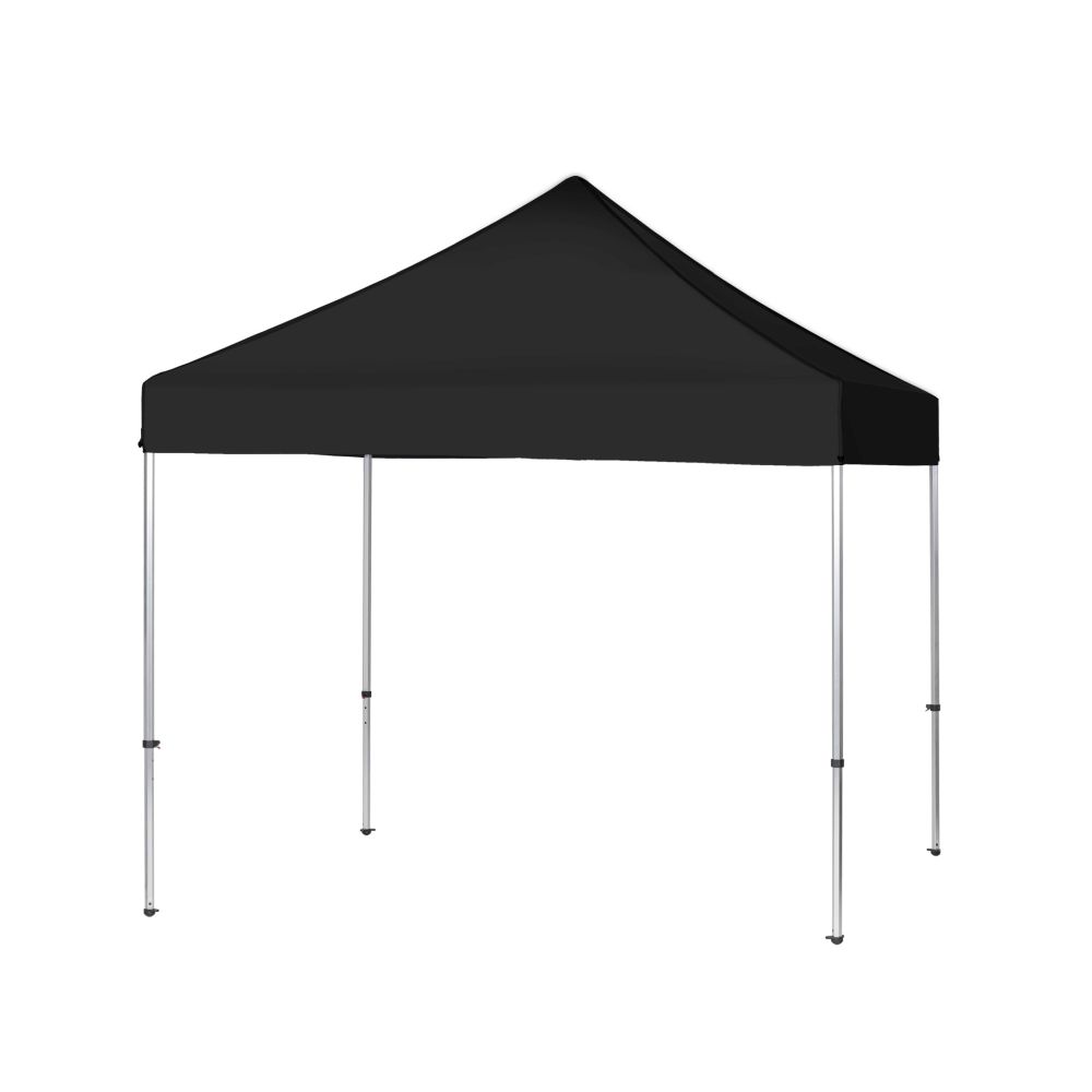 Fest telt sort 3×3 meter med hvidt loft og alu-stel