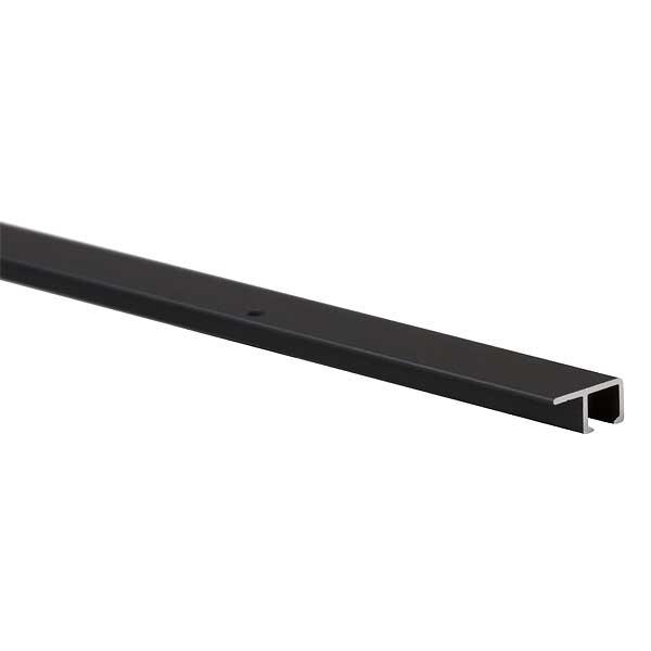 Galleriskinne u-rail SORT 200 cm loft - Billede 2