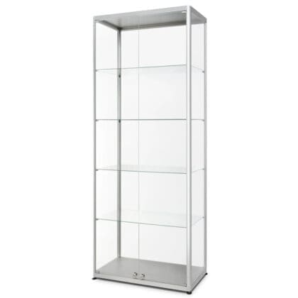 Udstillingsmontre med frontdøre og sikkerhedsglas 80x200x40