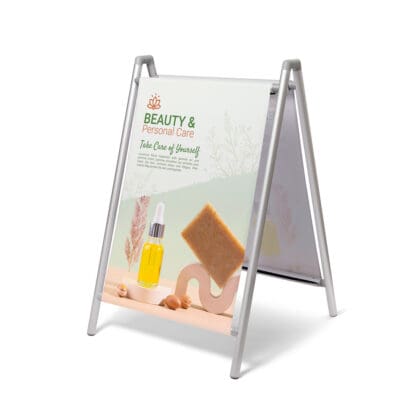 A-Skilt 70×100 cm EasyMove med stofprint